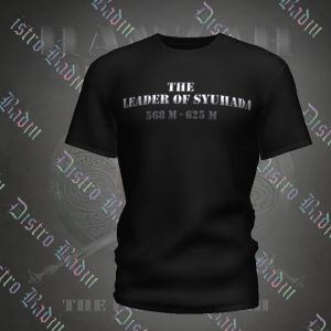 Kaos Dakwah Pria The Leader Syuhada Hamzah Ibn Abdul Muthalib Lion Of Allah Distrobadju