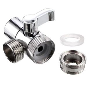 Universal  Faucet Switch Adapter Kitchen Sink Splitter Diverter Valve Water Tap Connector For Toilet Bidet Shower Bathroom