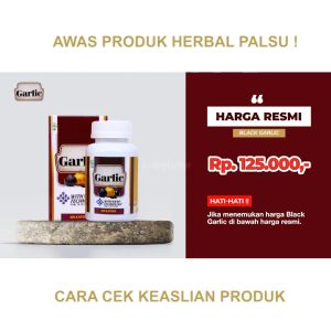 Obat Kolesterol Tinggi & Lemak Darah: Ekstrak Black Garlic Isi 100 Kapsul