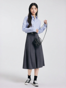 Blue Stripe Shirt for Business Casual Wear