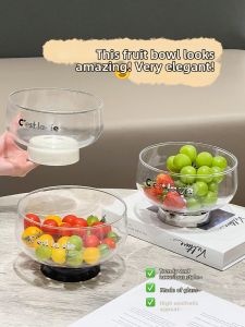 XIAOHUANGLU | Luxury Home-use Glass Fruit Snack Tray