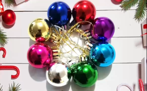 12PCS/Set Christmas Ball 3/4/5/6CM Christmas tree pendant Christmas decorationsChristmas tree