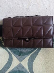 tas kulit tali rantai wanita tas selempang wanita tas bahu cewe slempang tali rantai ulir tas rantai wanita terbaru