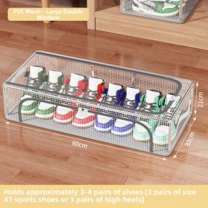 Transparent Space-saving Dustproof Drawer Foldable Shoe Organizer