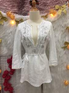 (#A169)Áo Phom Dài Đính Hạt 2 hand - - Size S🌹(#A169)