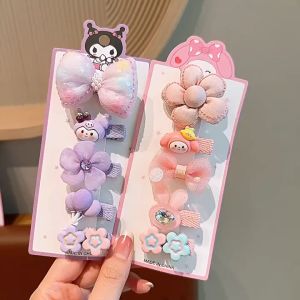 ULTRA Jepit Rambut Anak Motif Kartun/ Jepit Motif Bunga/ Ikat Rambut Lucu 1set isi 5