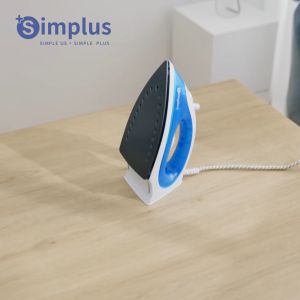 【Special Price】SimplusPink Iron Steam Garment Steamer Iron Non Stick Soleplate 1300W Power 20g/min Steam Output Seterika GTJH006