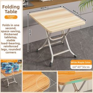 Evesigar | Foldable Dining Table for Home Small Apartments Easy Outdoor Use Rental House