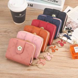 Aldawaar Dompet Syiling Pemegang Kad Wanita ( Rose Lady Womens Multi-slot Card Holder Coin Zip Short Purse ) 12Y6