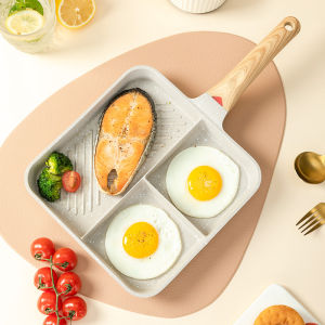 Multifunctional Three-in-One Stone Coated Sectioned Pan