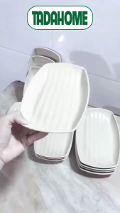 Combo Đĩa Phíp Thuyền Việt Nhật Đĩa Nhựa 1283/4/5/6 Đĩa Đựng Hải Sản Thức Ăn Sang Trọng - TADAHOME