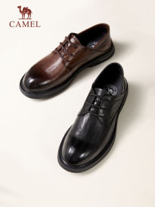 CAMEL | Vintage Business Casual Lace-up Leather Shoes