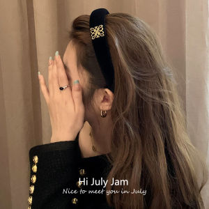 Zhonggu Small Hair Accessories ~ Black Gold Set Hair Ring and Hairpins Headdress Fancy Hair Accessories Hair Hoop Hairpin Hair Rope Fall and Winter Women