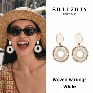BILLI ZILLY | Vacation Style Woven Ethnic French Retro Design Earrings