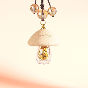 Golden Bean Storage Bottle Gold Bean Bottle Gold Bean Storage Tank Compact Mini Glass Bottle Collection Hang Rope Twist Lid