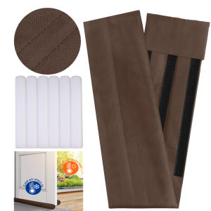 Door Draft Stopper Weather Stripping Adjustable Door Sweeps Draft Stopper for Bottom of Door Gap Block Drafts Easy Install Seal