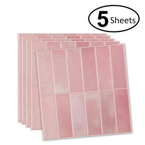 1/5/10sheets The Garage Renovation Self -sticking Wall Stickers，Peel and Stick Backsplash Subway Tile for Kitchen Bathroom