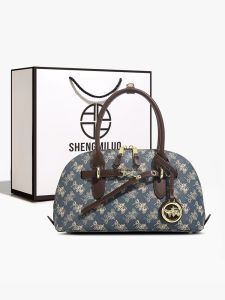 Stylish Versatile Large Capacity Ladies Handbag San Milo Luxury Fashion 2025 New Bowling Bag Soft Polyester Lining Zip Closure