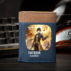 Original God Wallet Mens and Womens Students Childrens Canvas Trendy Cute Walnut Bell Li Thunder General Surrounding the Game