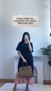 [Basica Moda] 80210 Gaun Dress Wanita Basic Simple Drop Waist Kumiko Modal Import