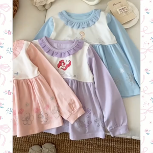 Baju Tidur Anak Perempuan Premium Katun Karakter Mermaid Elsa
