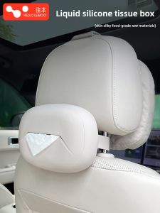 HELLOLEIBOO | Leibon Ideal Car Silicone Liquid Headrest Tissue Box Interior Hanging Decoration Car Special Accessories Soft Touch Automobile Parts