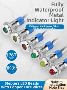 kuicc | Waterproof LED Metal Indicator Light