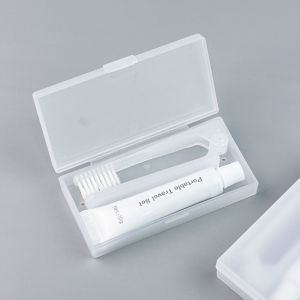 Portable Travel Folding Toothbrush Set Adult Mini Small Toothbrush Toothpaste Storage Box