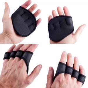 2PCS Neoprene Grip Pads Lifting Grips Gym Workout Gloves Weightlifting Calisthenics Powerlifting Fitness Sports Hand Protector