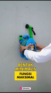 TORA Mini Water Hose Reel Kit With 7 Function Water Gun - Gulungan Selang Set