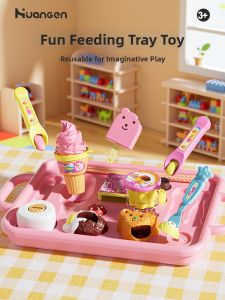 HUANGEN | Educational Play Food Set for Girls 3-6 Year Olds
