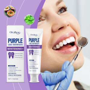 oralhoe | Oralhoe Purple Luxe Whitening Toothpaste Deep Cleaning Remove Teeth Stain Fresh Breath Protect Enamel Non-peroxide Toothpaste
