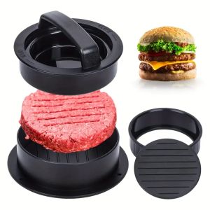 Burger Press Mold & Patty Maker -3 in 1 stuffed hamburger patty maker Perfect for BeefVeggieChicken Patties-Kitchen Press Tool