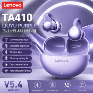 Lenovo | Lenovo TA410 Wireless Bluetooth 5.3 Earphones Low Latency Dual Mode Music Gaming Earphone With Mic Earbuds Sports In-Ear Headset