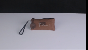 Dompet Pouch Cewek Wanita Simpel Polos Bahan Kanvas Premium Lapisan Dalam Furing