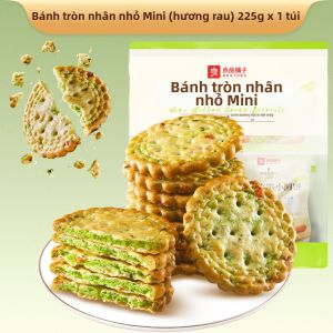 BESTORE | Bánh Quy Tròn Nhân Rau Củ 225g