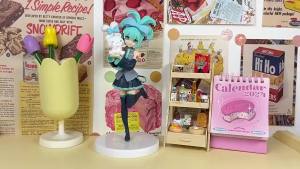 Bandai | Hot 21CM Anime Hatsune Miku X Cinnamoroll Figure Anime Peripheral Collectible Models Decorative Decorations Children Kawaii Gift