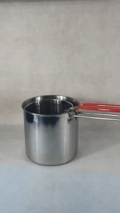 Leoshop888 Fryer Pot 2in1 Stainless Steel Tebal Panci Multifungsi Goreng Dan Rebus Panci Susu Lengkap Saringan Mie 12 CM