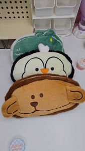 hello - กระเป๋าดินสอ ผ้าขนนุ่ม รูปทรงหน้าสัตว์ ฝ่าปิดแบบซิปอย่างดี