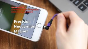 Magnetic USB Universal Charging Cable 540° Swivel + Rotate with Type C Micro USB Lightning Plugs Magnetic Connectors/ Data Blocker Travel Safe SmartPhone Protect Anti Juice Jacking Charging Cable 2.4a