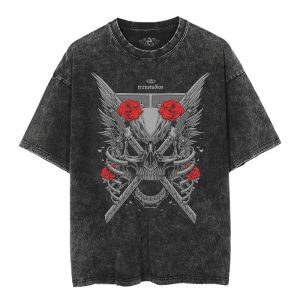 Áo Thun Cotton in Họa Tiết Hoạt Hình Phong Cách Mới Mùa Hè 2024 Cổ Tròn Tay Ngắn Dáng Rộng Thường Ngày Thoáng Khí