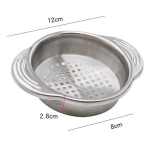 Stainless Steel Food Can Strainer Vegetable Fruit Can Strainer Sieve Tuna Lid Press Canning Colander Oil Drainer Kitchen Tools