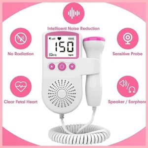 อัลตราซาวนด์ทารกในครรภ์ Doppler เครื่องตรวจจับหัวใจทารกตั้งครรภ์อัตราการเต้นของหัวใจอัลตราซาวนด์จอภาพการตั้งครรภ์ทารกและการสอบสวน