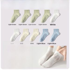 MiiOW | Womens No Show Sports Socks Breathable Thin Cotton Nylon Blend Antibacterial Anti Odor Summer Short Tube Casual Plain Color