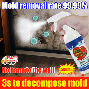 Semburan penyingkiran acuan Mold removal rate 99.9% Wall Mold Remover Spray 500ml Anti Mould Spray Stain and mold remover Household Mildew Remover spray tile wood Lime除霉剂