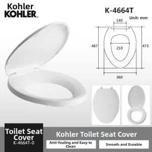 Kohler | Slow Closing Thickened Toilet Seat Cover Accessories