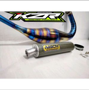 Knalpot Ninja R RR SS ARROW Bluemoon Kevlar Viber CNC Fullsystem garing dan lebih bertenaga oniginal