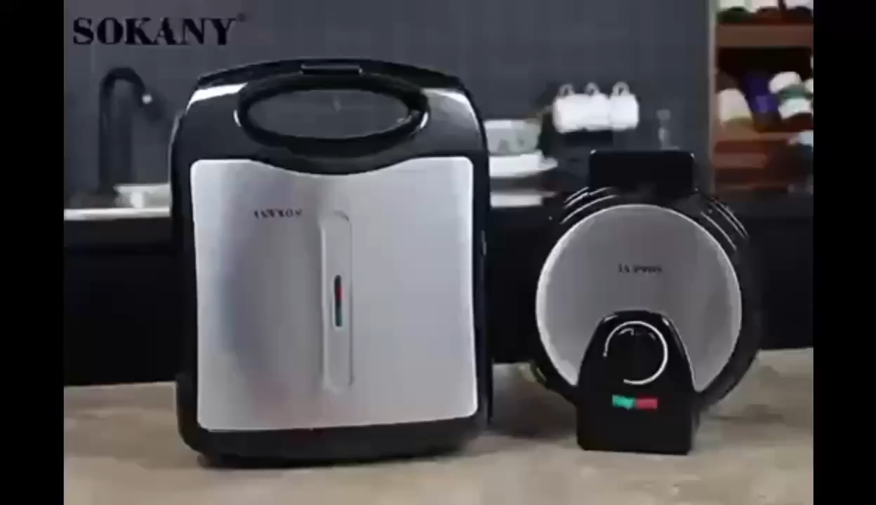 12 Hole Donut Maker Machine Double Sided Heating Doughnut Maker Breakfast Machine