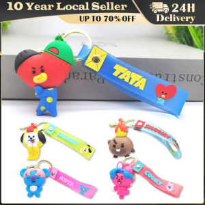 KeyChain New Cartoon Key Chain Cute Doll Pendant Couple Car Keychain Bag Accessories Childrens Toy Birthday X-mas Gift