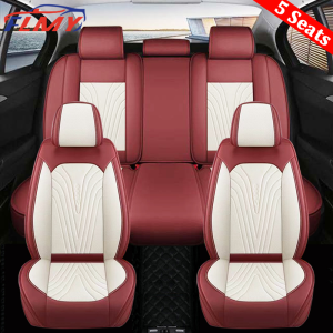 Toyota Special Car Leather Seat CoversWaterproof Car Seat Protector Automotive Seat Covers Full Set Fit Vios Hilux Corolla Raize Camry Yaris Innova Rav4